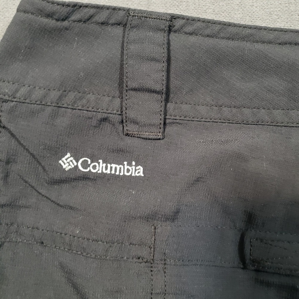 Columbia Hiking Shorts Womens 14 Black Cargo Pockets Lightweight Outdoor - Picture 3 of 10